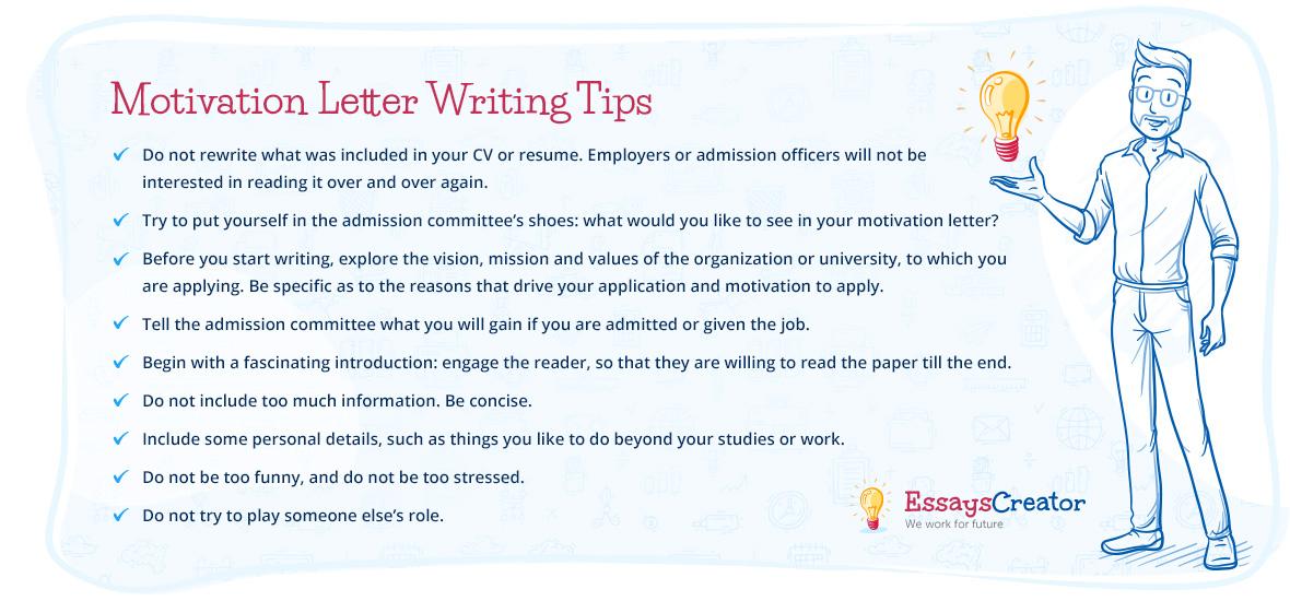 Motivation Letter Writing Tips